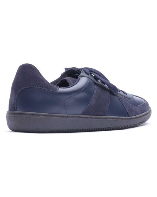 Base London Blue Tommo Lace Up Trainer for men