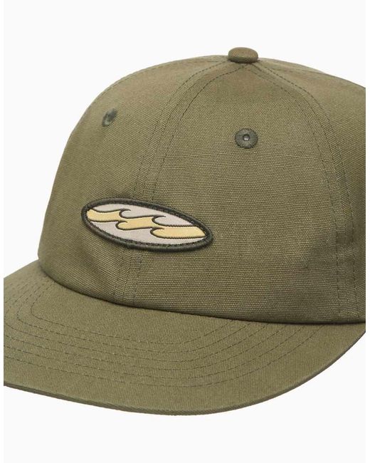 Billabong Green Burleigh Snapback Cap for men