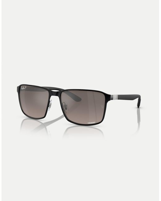 Ray-Ban Black – rb3721ch chromance – eckige, polarisierte sonnenbrille