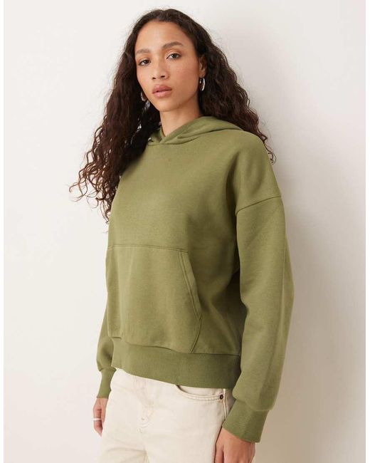 ASOS Green Oversized Hoodie Brushback