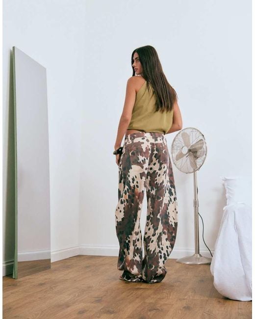 Lioness Multicolor Exclusive Horseshoe Barrel Leg Jeans