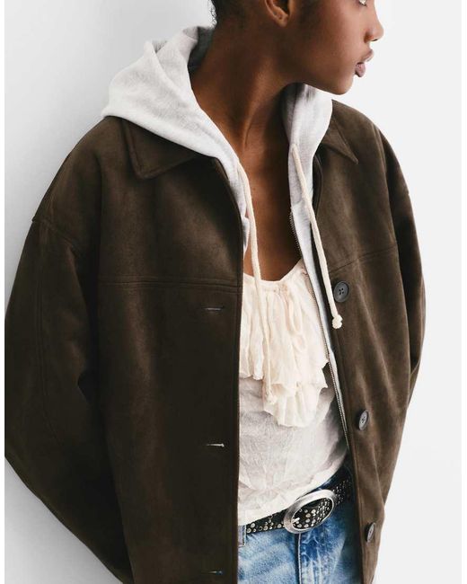 Giacca di Pull&Bear in Brown