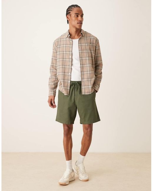 Farah Natural Swinton Drawstring Shorts for men