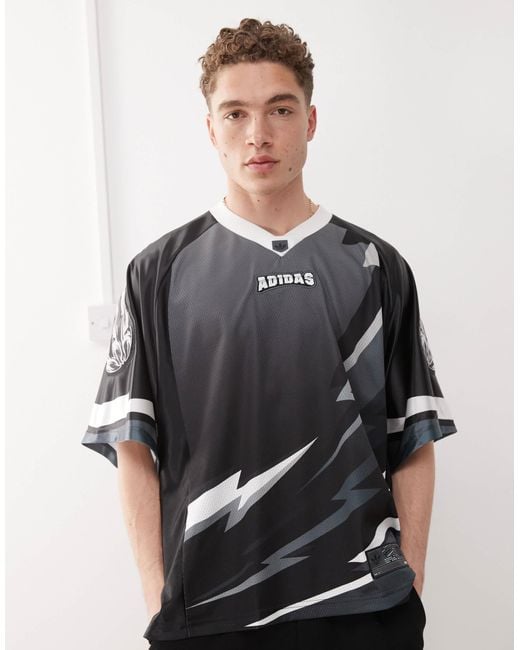 Adidas Originals Gray Adilenium Season 3 Team Jersey for men