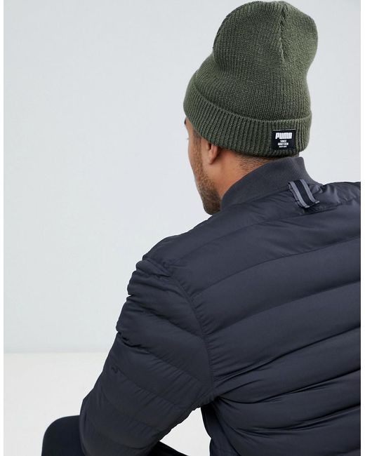 PUMA Synthetic Ribbed Classic Beanie In 