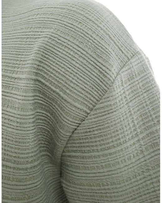 ASOS Gray Oversized Boxy Drop Shoulder T-shirt for men