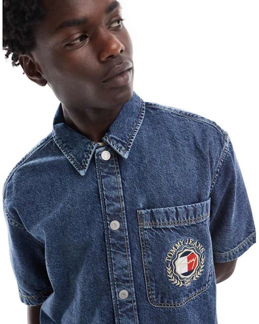 Tommy Hilfiger Blue Unisex Denim Overshirt