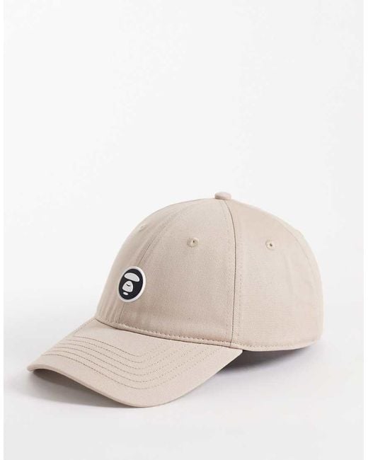 Aape By A Bathing Ape Natural Aape By A Bathing Ape Logo Baseball Cap