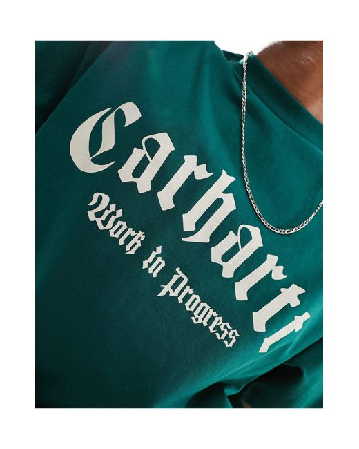 Carhartt – onyx – t-shirt in Green für Herren