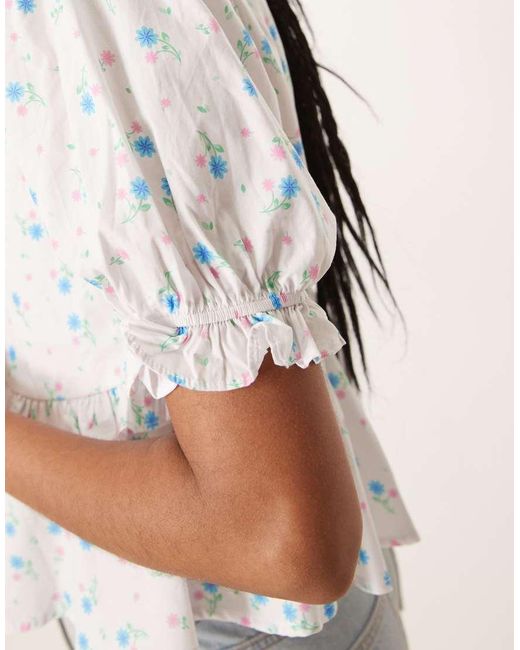 Glamorous White V Neck Tops