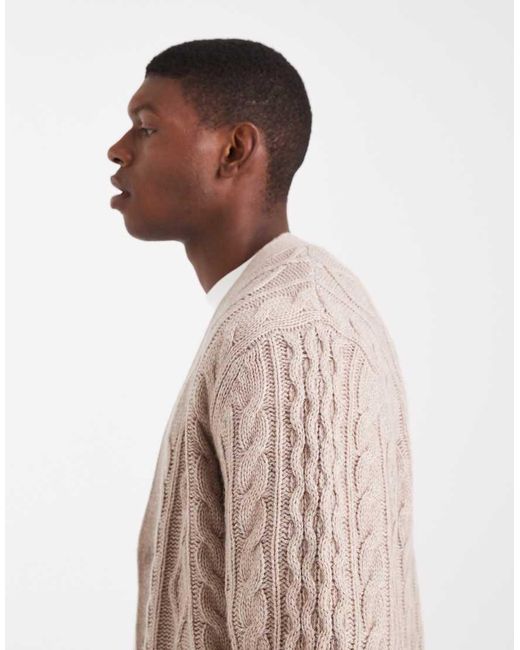 Levi's Natural Valencia Cable Knit Cardigan for men
