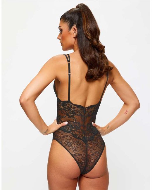 Ann Summers Black Diamond Heart Crotchless Body