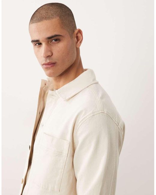 SELECTED Natural Overshirt Jacket for men