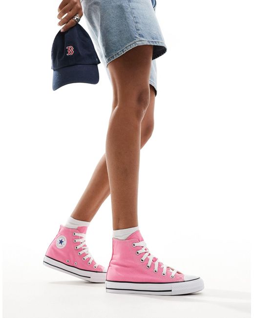 Converse Pink Chuck Taylor All Star Hi Trainers