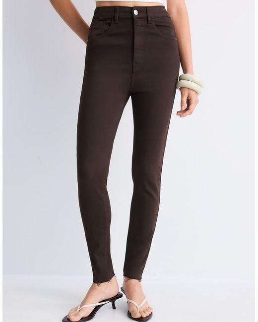 Stradivarius Black Petite Super High-Waist