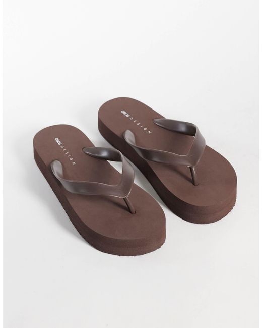 ASOS Brown Flavio Flip Flop
