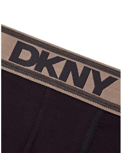 DKNY Black 3 Pack Carter Medium Bamboo Trunks for men