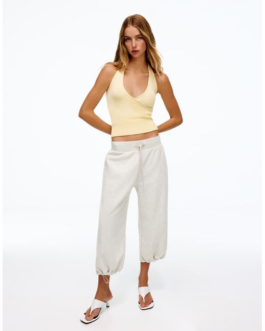 Bershka Multicolor Halter Neck Crossover Top