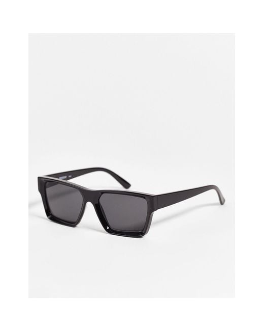 Weekday Black Port Square Sunglasses for men