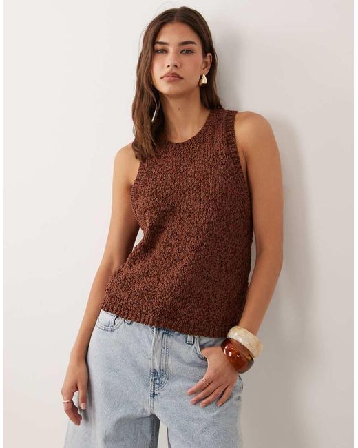 ASOS Brown Tape Racer Back Tank