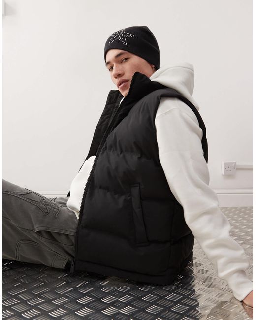Weekday – kip – steppweste in Black für Herren