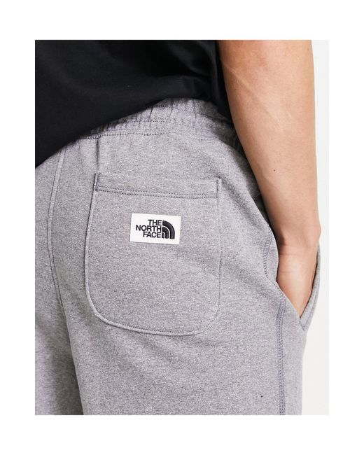 The North Face White Heritage Patch Sweatpants for men