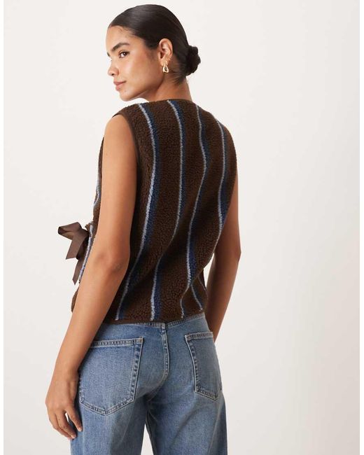 ASOS Blue Borg Fleece Vest