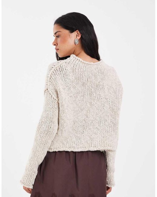 Free People Natural Opal Knitted Sweater