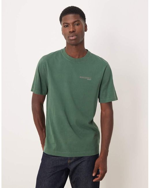 Camiseta De Manga Corta Con Estampado Gráfico En La Espalda De Abercrombie & Fitch de hombre de color Green