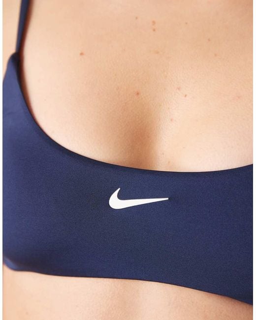Nike Blue Nike Essential Bralette Bikini Set