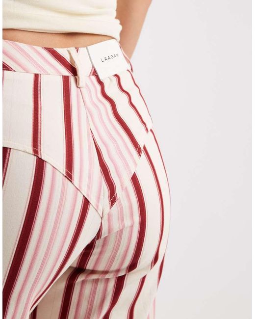 laagam Pink Leroy Low Rise Trousers
