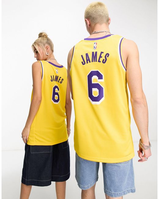 Nike Basketball Nba La Lakers - Lebron James Swingman - Uniseks Hemd Met  Logo in het Geel | Lyst NL