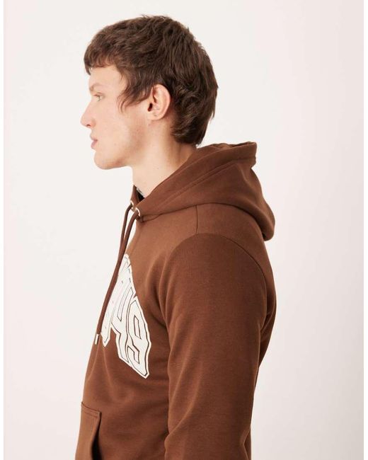Gant Brown Logo Hoodie for men
