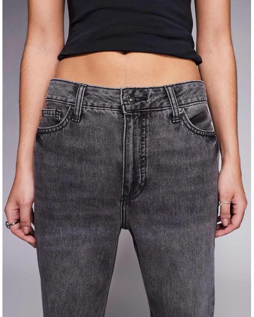 River Island Multicolor Relaxed Straight Leg Jeans