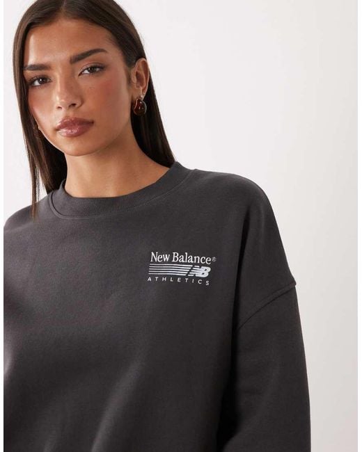 New Balance Blue Trackside Fleece Crew