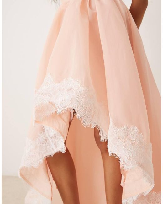 True Decadence Natural Strapeless Maxi Dresses
