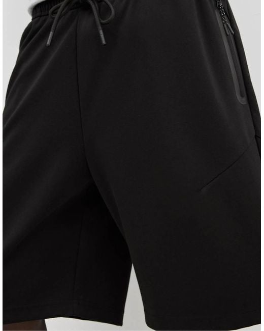Pantaloncini Joggers Stile Bermuda Neri di Pull&Bear in White da Uomo