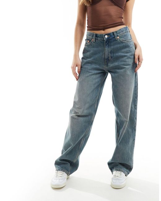 Weekday Blue – rail – weite jeans