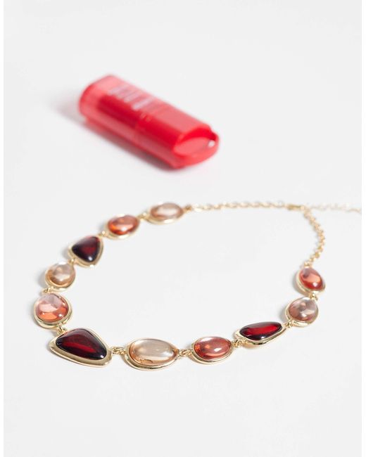 Collier orné Accessorize en coloris Brown