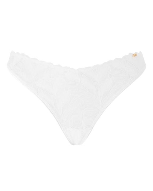 KBX White Harper Thong