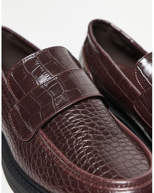 ASOS Blue Penny Loafers for men