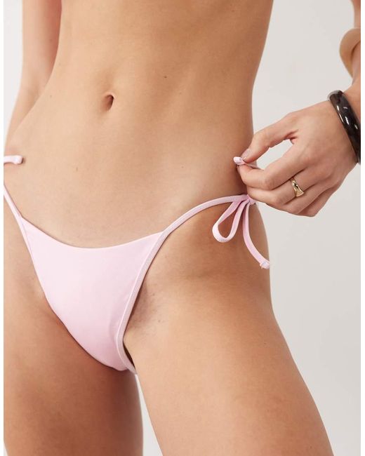Free Society Natural Tieside Bikini Bottom