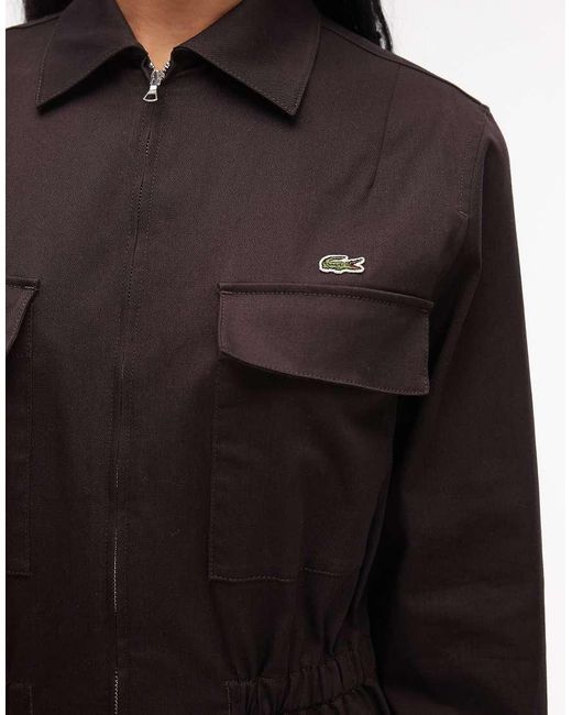 Lacoste Black Utility Playsuit