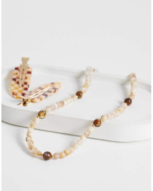 ONLY White Beaded Necklace