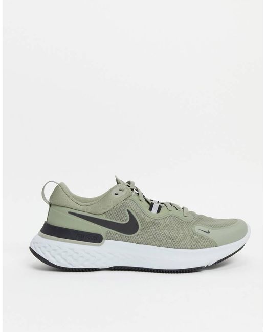 Nike Green React Miler Trainers for men