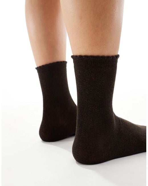 Pieces Black Glitter Socks