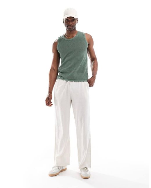 Cotton On Green Knit Tank for men