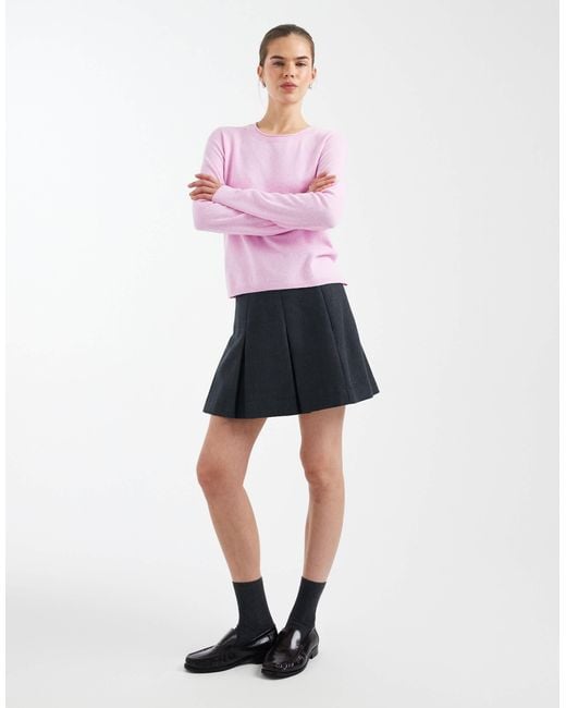 ONLY Purple Round Neck Knitted Top