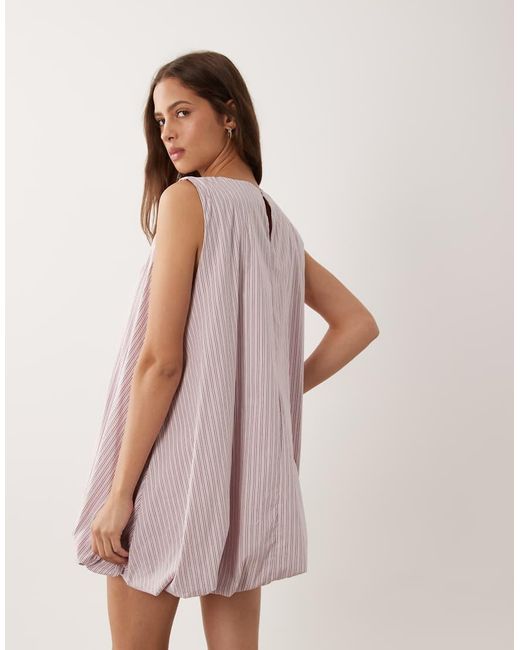 ASOS Pink Bubble Hem Mini Dress