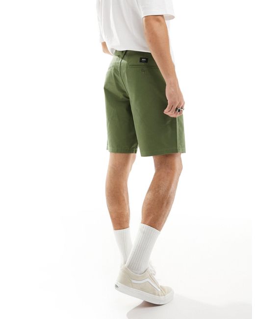Pantalones cortos chinos caquis holgados Vans de hombre de color Green